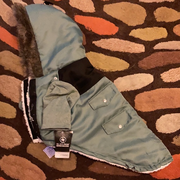 NWT sz XL Silverpaw dog coat green, black - Picture 1 of 5